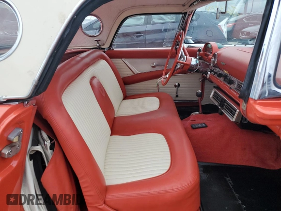 1956 Ford Thunderbird with VIN P6GH329799, listed as a Copart auction lot 74238794 with 75,811 mi miles and Salvage Title. Bid and sale history available at DreamBid. Image 10.