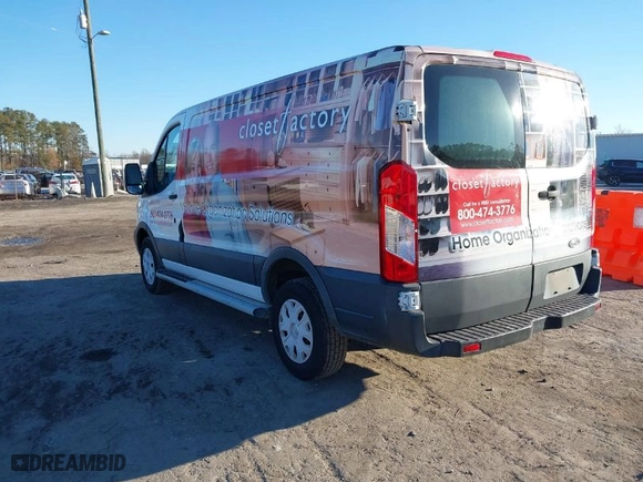 2015 Ford Transit Cargo Van with VIN 1FTNR1ZM2FKA60530, listed as a IAAI auction lot 41339108 with 118,274 mi miles. Bid and sale history available at carsss.com. Image 3.