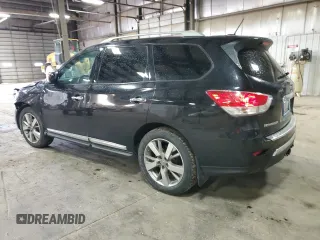 2015 Nissan Pathfinder Platinum z VIN 5N1AR2MM6FC702457, wystawiony jako Copart lot #55302175 z przebiegiem 132 255 mil mil oraz Szkoda całkowita • Salvage title. Historia ofert i sprzedaży dostępna na DreamBid. Obrazek 2.