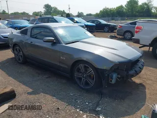 2012 Ford Mustang GT Premium with VIN 1ZVBP8CF3C5274347, listed as a IAAI auction lot 42423821 with 146,134 mi miles and . Bid and sale history available at DreamBid. Image 1.