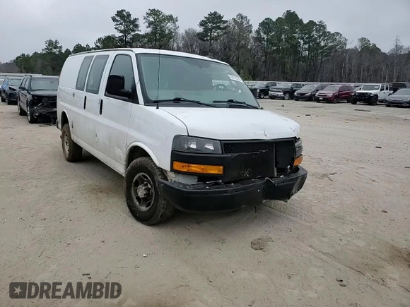 2021 Chevrolet Express Cargo with VIN 1GCWGAFP2M1217923, listed as a Copart auction lot 44116785 with 277,325 mi miles and Salvage title. Bid and sale history available at DreamBid. Image 12.