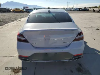 2022 Genesis G70 3.3T with VIN KMTG54TE0NU084403, listed as a Copart auction lot 79113114 with 19,173 mi miles and Salvage Title. Bid and sale history available at DreamBid. Image 6.