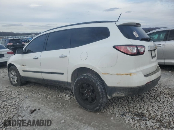 2016 Chevrolet Traverse LS with VIN 1GNKRFED6GJ333845, listed as a Copart auction lot 43333115 with 133,481 mi miles and Clean Title. Bid and sale history available at carsss.com. Image 2.