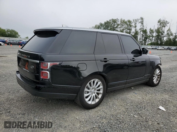 2018 Land Rover Range Rover HSE with VIN SALGS2RKXJA384818, listed as a Copart auction lot 59810145 with 77,855 mi miles and Salvage title. Bid and sale history available at DreamBid. Image 3.
