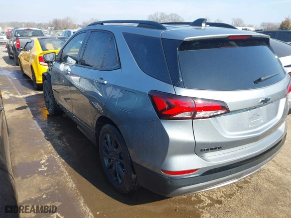 2024 Chevrolet Equinox RS with VIN 3GNAXMEG9RS111320, listed as a IAAI auction lot 41517629 with 59,174 mi miles. Bid and sale history available at carsss.com. Image 3.