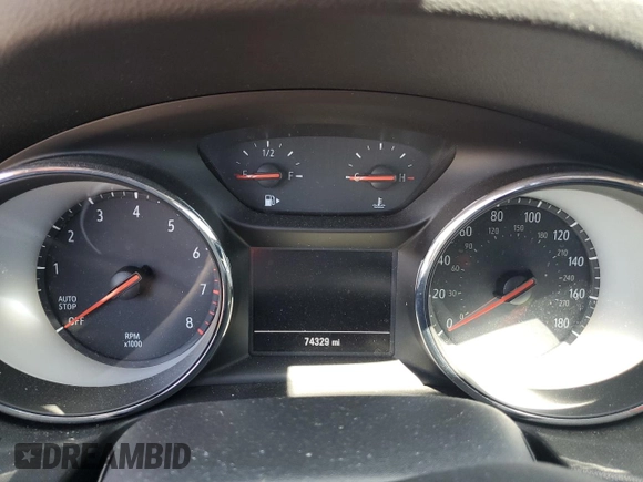 2019 Buick Regal Preferred with VIN W04GL6SX6K1078678, listed as a Copart auction lot 54528055 with 74,329 mi miles and Salvage title. Bid and sale history available at DreamBid. Image 9.