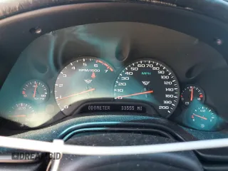 2001 Chevrolet Corvette with VIN 1G1YY22G615111053, listed as a Copart auction lot 55229005 with 33,555 mi miles and Salvage Title. Bid and sale history available at DreamBid. Image 9.