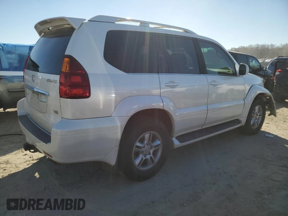 2004 Lexus GX 470 with VIN JTJBT20X440049424, listed as a Copart auction lot 83840784 with 251,606 mi miles and Salvage Title. Bid and sale history available at carsss.com. Image 3.