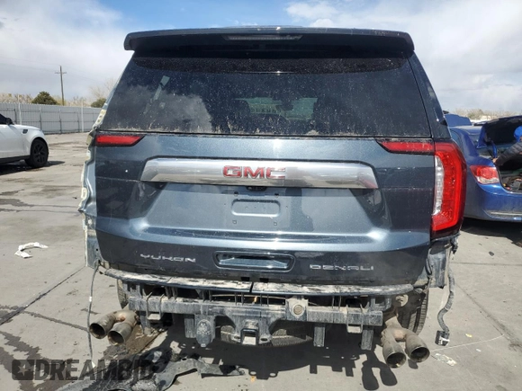 2021 GMC Yukon Denali with VIN 1GKS2DKL8MR318990, listed as a Copart auction lot 49886755 with 66,243 mi miles and Salvage Title. Bid and sale history available at carsss.com. Image 6.