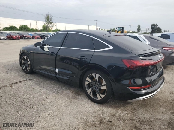 2022 Audi e-tron Sportback S line Premium with VIN WA11AAGE9NB019158, listed as a Copart auction lot 59500904 with 0 mi miles and Non Repairable. Bid and sale history available at carsss.com. Image 2.