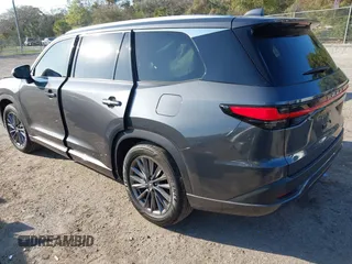 2024 Lexus TX with VIN 5TDAAAA62RS008458, listed as a IAAI auction lot 41619436 with 7,694 mi miles. Bid and sale history available at carsss.com. Image 3.