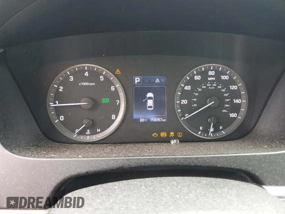 2017 Hyundai Sonata 2.4L with VIN 5NPE24AF4HH532568, listed as a Copart auction lot 51643865 with 158,057 mi miles and Salvage Title. Bid and sale history available at DreamBid. Image 9.