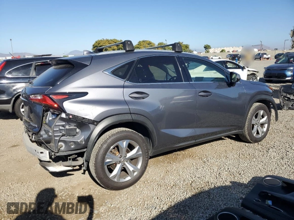 2017 Lexus NX 200t with VIN JTJYARBZ3H2055670, listed as a Copart auction lot 61213485 with 87,380 mi miles and Salvage title. Bid and sale history available at DreamBid. Image 3.