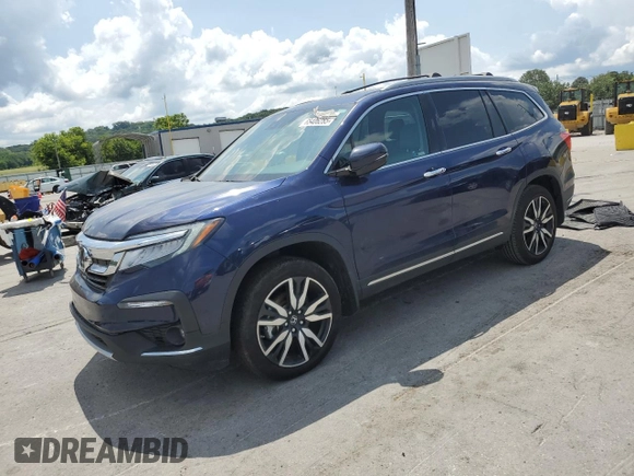 2022 Honda Pilot Touring 7-Passenger with VIN 5FNYF5H64NB017528, listed as a Copart auction lot 65406285 with 64,652 mi miles and Salvage title. Bid and sale history available at DreamBid. Image 1.
