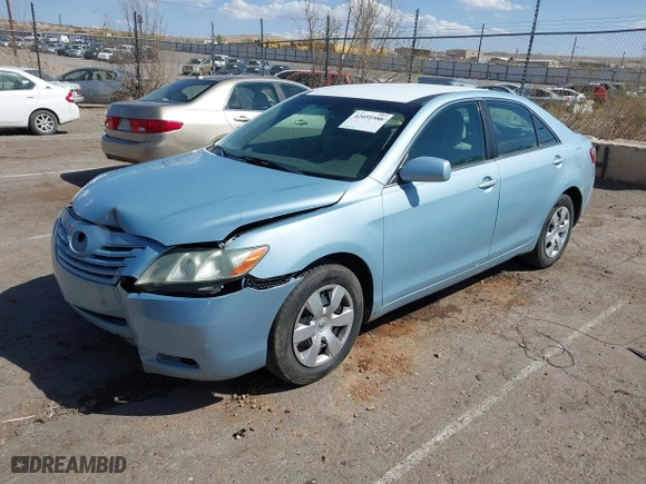 2007 Toyota Camry CE with VIN 4T1BE46K27U520242, listed as a IAAI auction lot 42051586 with 209,371 mi miles. Bid and sale history available at carsss.com. Image 2.