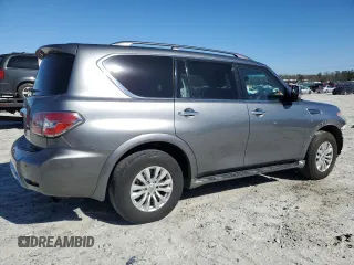 2017 Nissan Armada SV with VIN JN8AY2ND8H9008850, listed as a Copart auction lot 49379285 with 118,878 mi miles and Salvage Title. Bid and sale history available at carsss.com. Image 3.