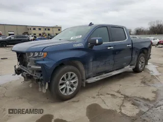 2019 Chevrolet Silverado 1500 High Country with VIN 1GCUYHED1KZ143932, listed as a Copart auction lot 46997635 with 70,075 mi miles and Salvage Title. Bid and sale history available at carsss.com. Image 1.