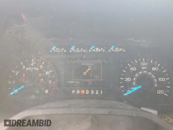 2016 Ford F-150 XLT with VIN 1FTEX1E89GFB52548, listed as a Copart auction lot 52312575 with 149,591 mi miles and Salvage Title. Bid and sale history available at carsss.com. Image 9.