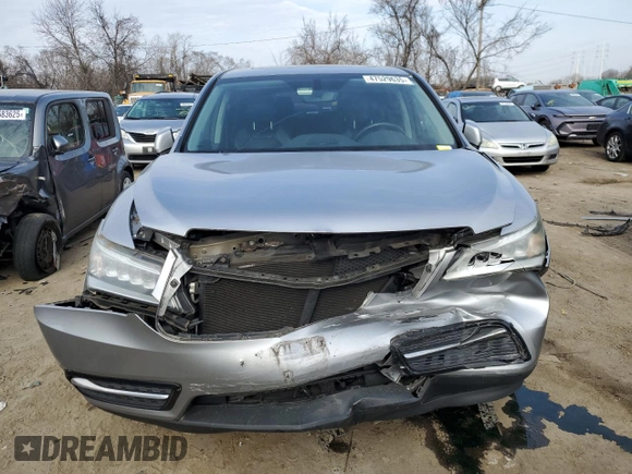 2016 Acura MDX with VIN 5FRYD4H27GB017182, listed as a Copart auction lot 47529635 with 136,170 mi miles and Salvage Title. Bid and sale history available at carsss.com. Image 5.