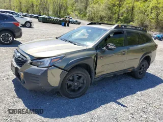 2022 Subaru Outback Wilderness с VIN 4S4BTGUD3N3279323, выставлен на аукционе Copart как лот 55219315 с пробегом Не указан миль и Списание • Salvage title. История ставок и продаж доступна на DreamBid. Изображение 1.