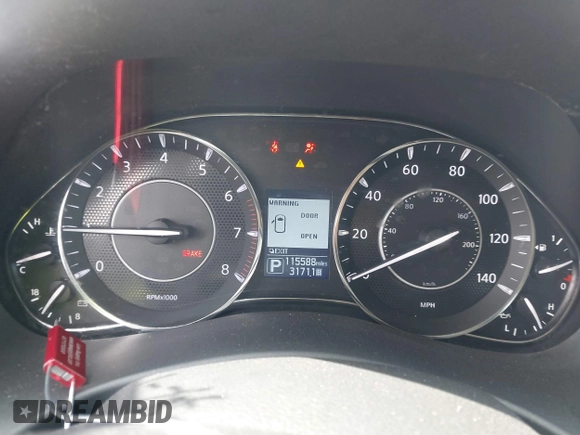 2020 Nissan Armada SL with VIN JN8AY2ND4L9108176, listed as a IAAI auction lot 41590846 with 115,588 mi miles. Bid and sale history available at carsss.com. Image 7.