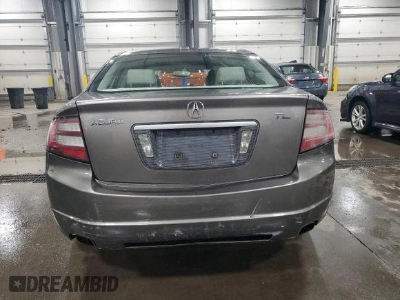 2008 Acura TL with VIN 19UUA66228A051453, listed as a Copart auction lot 50976235 with 207,531 mi miles and Salvage Title. Bid and sale history available at carsss.com. Image 6.