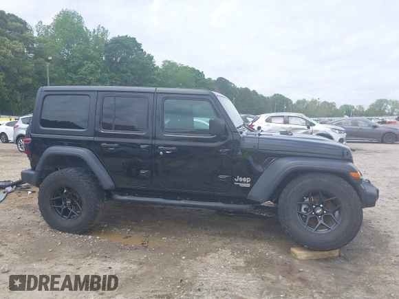 2020 Jeep Wrangler Unlimited Willys with VIN 1C4HJXDN5LW327476, listed as a IAAI auction lot 42128406 with 43,885 mi miles and . Bid and sale history available at DreamBid. Image 12.
