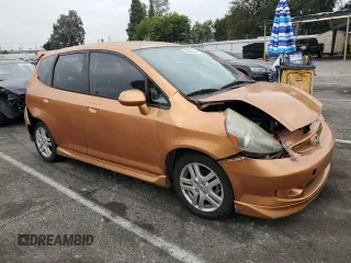 2008 Honda Fit Sport with VIN JHMGD386X8S035284, listed as a Copart auction lot 72399624 with 122,588 mi miles and Salvage Title. Bid and sale history available at carsss.com. Image 4.