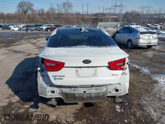 2015 Kia Optima SXL Turbo with VIN 5XXGR4A65FG428023, listed as a IAAI auction lot 41416027 with 100,372 mi miles and . Bid and sale history available at DreamBid. Image 16.