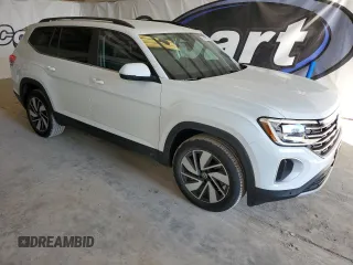 2025 Volkswagen Atlas SE with VIN 1V2HR2CA6SC502567, listed as a Copart auction lot 42052585 with 8,407 mi miles and Clean title. Bid and sale history available at DreamBid. Image 4.