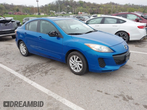 2012 Mazda 3 i Touring z VIN JM1BL1V74C1667180, wystawiony jako IAAI lot #41953161 z przebiegiem 174 802 mil mil oraz . Historia ofert i sprzedaży dostępna na DreamBid. Obrazek 1.