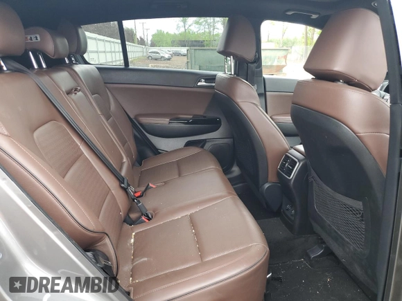 2017 Kia Sportage SX Turbo with VIN KNDPR3A65H7243783, listed as a Copart auction lot 57088825 with 129,937 mi miles and Salvage title. Bid and sale history available at DreamBid. Image 11.