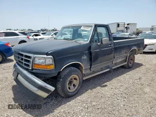 1993 Ford F-150 z VIN 1FTDF15N4PLA43226, wystawiony jako Copart lot #56685005 z przebiegiem 182 714 mil mil oraz Szkoda całkowita • Salvage title. Historia ofert i sprzedaży dostępna na DreamBid. Obrazek 1.