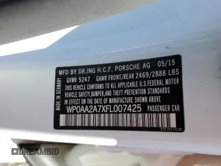2015 Porsche Panamera 4 z VIN WP0AA2A7XFL007425, wystawiony jako Copart lot #39322434 z przebiegiem 74 117 mil mil oraz . Historia ofert i sprzedaży dostępna na DreamBid. Obrazek 14.