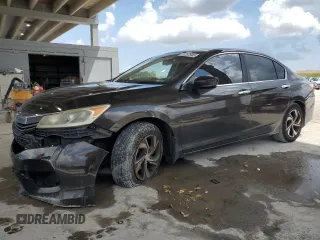2017 Honda Accord Sedan LX with VIN 1HGCR2F34HA148174, listed as a Copart auction lot 51297945 with 115,738 mi miles and Salvage Title. Bid and sale history available at carsss.com. Image 1.