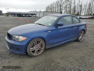 2011 BMW 1 Series 135i with VIN WBAUC9C50BVM10157, listed as a Copart auction lot 52905075 with 144,554 mi miles and Salvage Title. Bid and sale history available at carsss.com. Image 1.