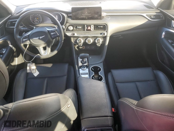 2022 Genesis G70 2.0T with VIN KMTG34TA0NU086204, listed as a Copart auction lot 46270175 with 61,331 mi miles and Salvage Title. Bid and sale history available at DreamBid. Image 8.