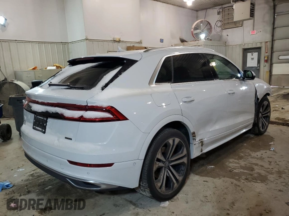 2019 Audi Q8 Prestige z VIN WA1CVBF10KD030860, wystawiony jako Copart lot #71538282 z przebiegiem 59 859 mil mil oraz . Historia ofert i sprzedaży dostępna na DreamBid. Obrazek 3.