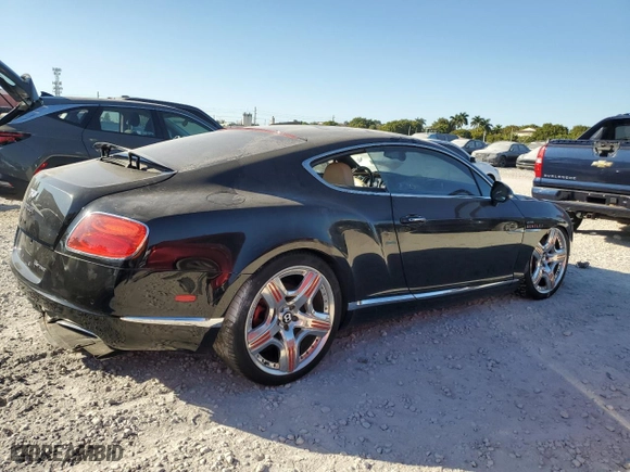2014 Bentley Continental GT with VIN SCBFU7ZA5EC092542, listed as a Copart auction lot 86753984 with NaN miles and Salvage Title. Bid and sale history available at carsss.com. Image 3.