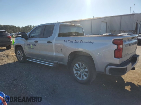 2021 Chevrolet Silverado 1500 Custom with VIN 1GCRWBEK3MZ350607, listed as a Copart auction lot 82812734 with 60,849 mi miles and Non Repairable. Bid and sale history available at DreamBid. Image 2.