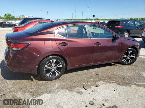 2021 Nissan Sentra SV with VIN 3N1AB8CV3MY321324, listed as a Copart auction lot 56465145 with 59,546 mi miles and Non repairable. Bid and sale history available at DreamBid. Image 3.