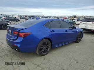 2020 Acura TLX w/A-Spec Pkg with VIN 19UUB1F60LA011402, listed as a Copart auction lot 47825525 with 96,416 mi miles and Salvage Title. Bid and sale history available at carsss.com. Image 3.