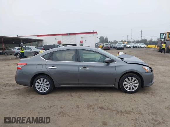 2015 Nissan Sentra S with VIN 3N1AB7AP5FY377475, listed as a IAAI auction lot 41157865 with 131,119 mi miles. Bid and sale history available at carsss.com. Image 13.