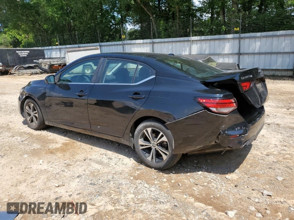 2021 Nissan Sentra SV with VIN 3N1AB8CV7MY221064, listed as a Copart auction lot 57504025 with 112,924 mi miles and Salvage title. Bid and sale history available at DreamBid. Image 2.