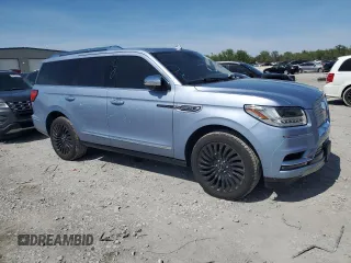 2020 Lincoln Navigator Black Label with VIN 5LMJJ2TT8LEL01327, listed as a Copart auction lot 53777725 with 56,182 mi miles and Salvage title. Bid and sale history available at DreamBid. Image 4.
