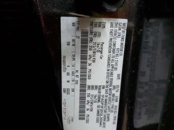 2016 Ford Focus SE z VIN 1FADP3F20GL305441, wystawiony jako Copart lot #55445105 z przebiegiem 117 033 mil mil oraz Szkoda całkowita • Salvage title. Historia ofert i sprzedaży dostępna na DreamBid. Obrazek 13.