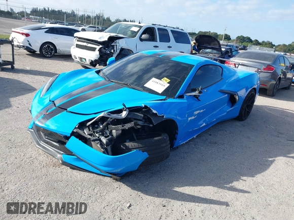 2022 Chevrolet Corvette 1LT with VIN 1G1YA2D40N5107268, listed as a IAAI auction lot 41083919 with 10,368 mi miles and . Bid and sale history available at DreamBid. Image 2.
