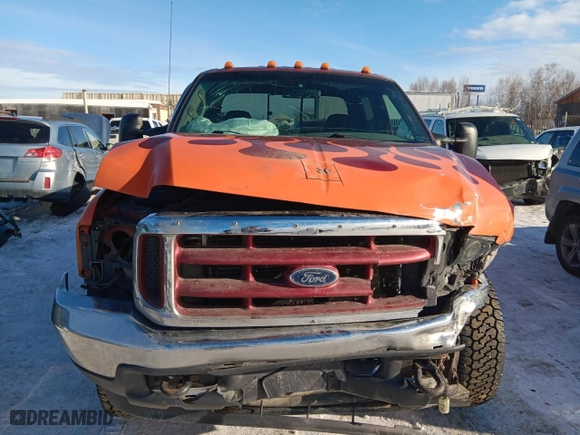 2002 Ford Super Duty F-250 XL with VIN 1FTNW21F62EC43482, listed as a Copart auction lot 48229395 with 219,458 mi miles and Salvage Title. Bid and sale history available at carsss.com. Image 5.