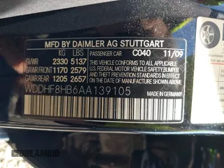 2010 Mercedes-Benz E 350 Luxury с VIN WDDHF8HB6AA139105, выставлен на аукционе IAAI как лот 42186932 с пробегом Не указан миль и . История ставок и продаж доступна на DreamBid. Изображение 9.