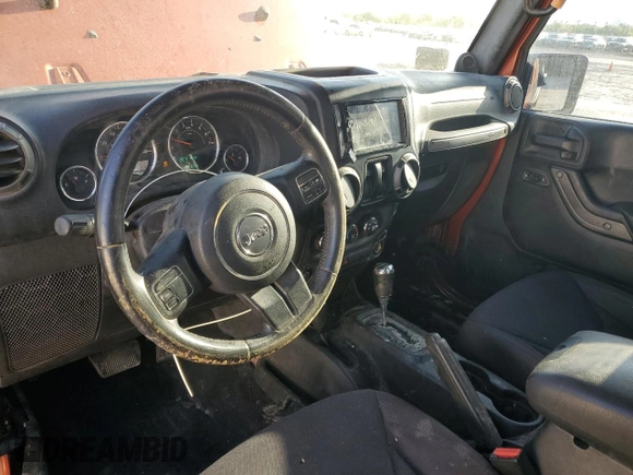 2014 Jeep Wrangler Sport with VIN 1C4AJWAG8EL169530, listed as a Copart auction lot 51788825 with 197,642 mi miles and Salvage Title. Bid and sale history available at carsss.com. Image 8.